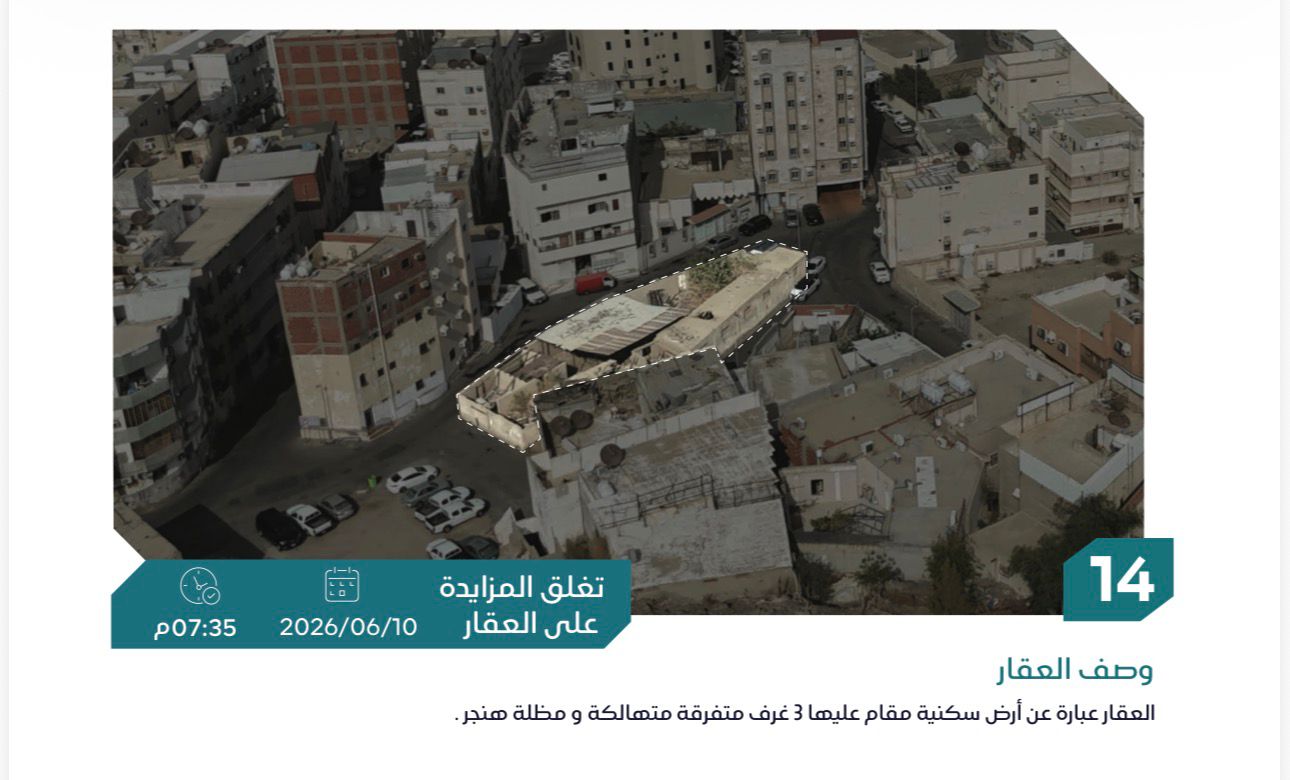 Preview image for ارض سكنية مقام عليها مباني بحي الشهداء