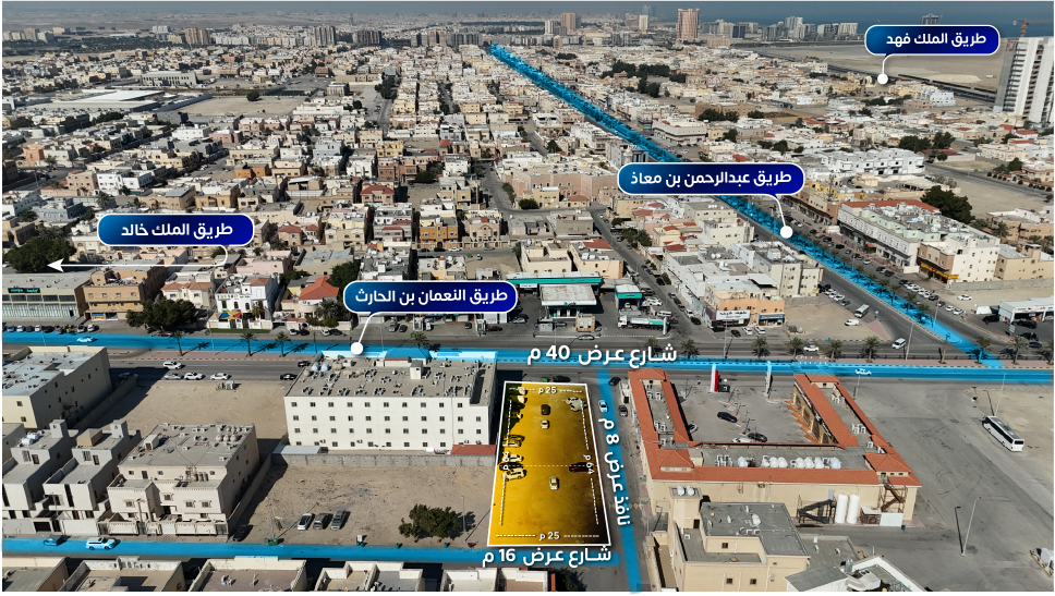 Preview image for أرض تجارية سكنية بحي التحلية علي ثلاثة شوارع
