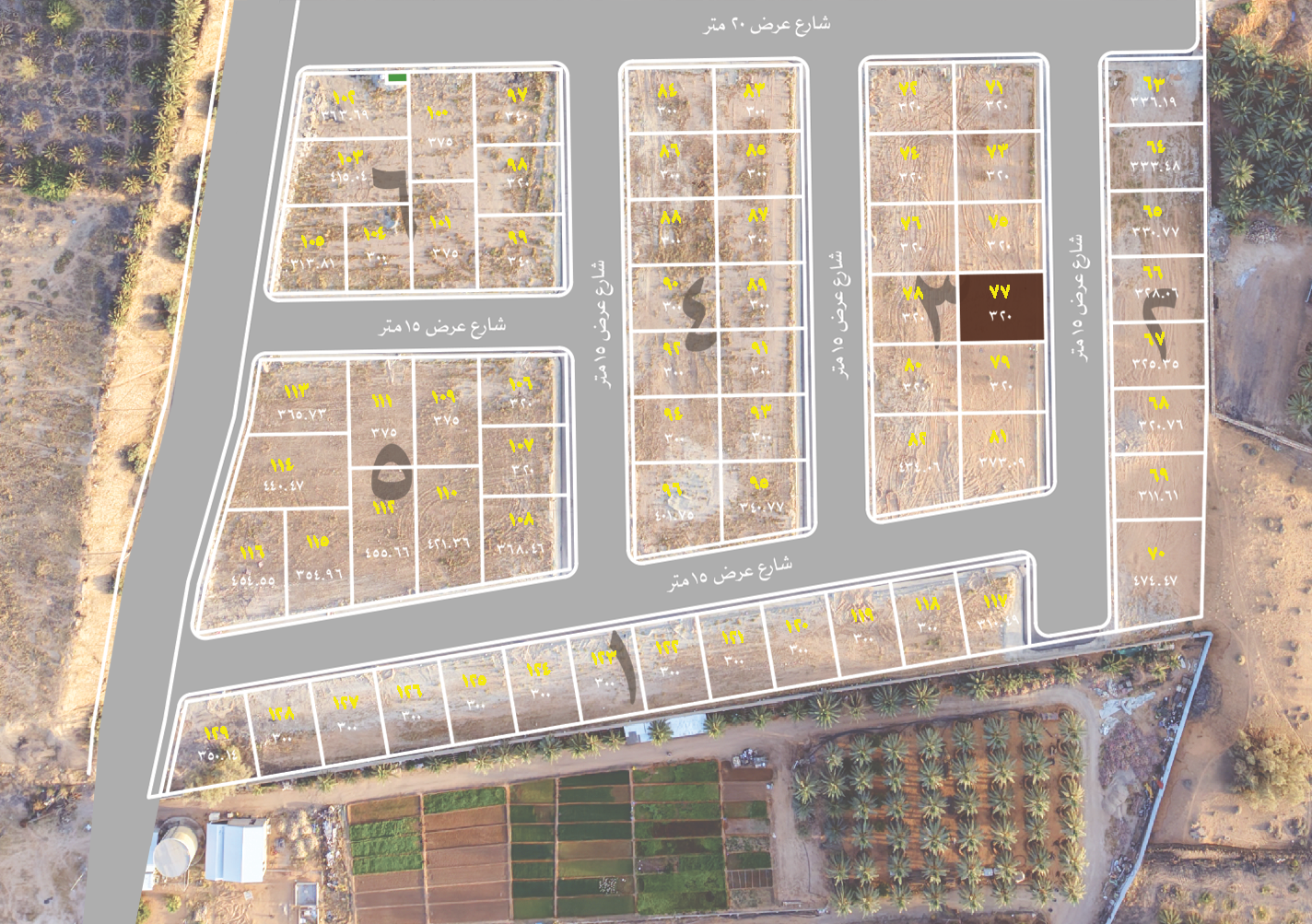 Preview image for قطعة سكنية رقم 77 بلك رقم 3