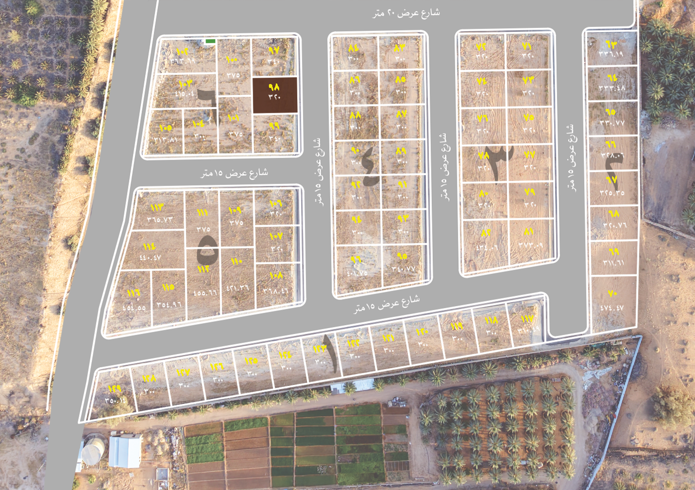 Preview image for قطعة سكنية رقم 98 بلك رقم 6