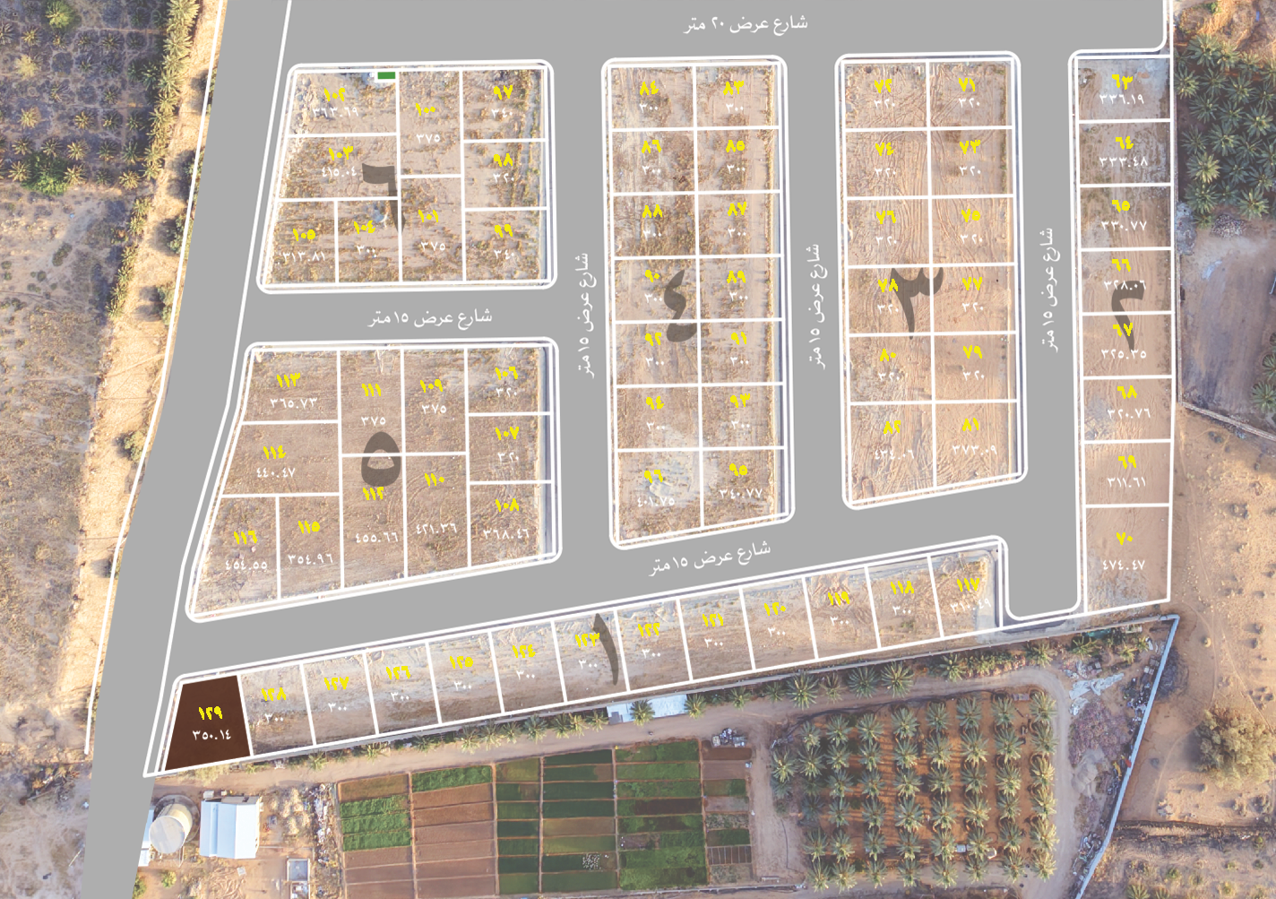 Preview image for قطعة سكنية رقم 129 بلك رقم 1